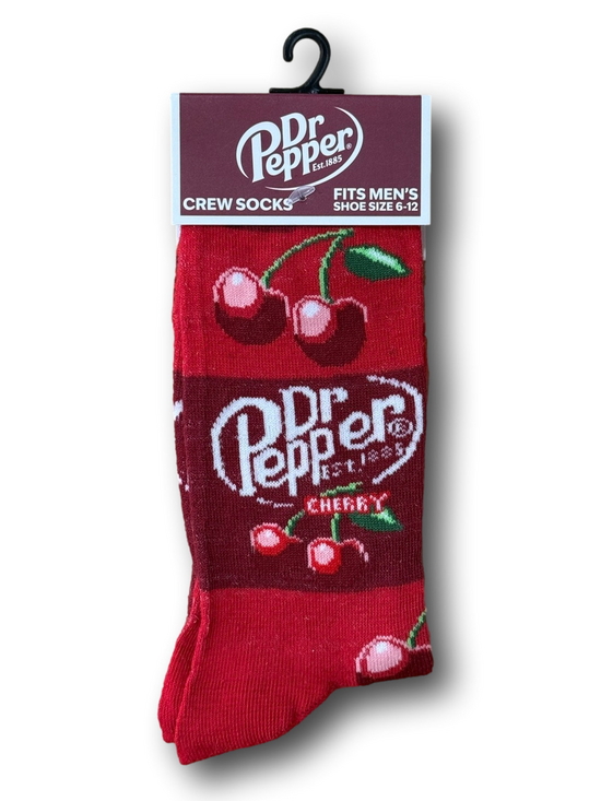 Dr. Pepper Other - 3/$20 Cherry Dr. Pepper Retro Soda Logo Funny Novelty Crew Socks - NWT